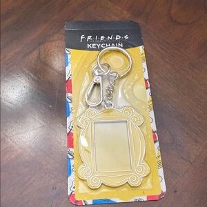 FRIENDS Silver and Yellow Keychain